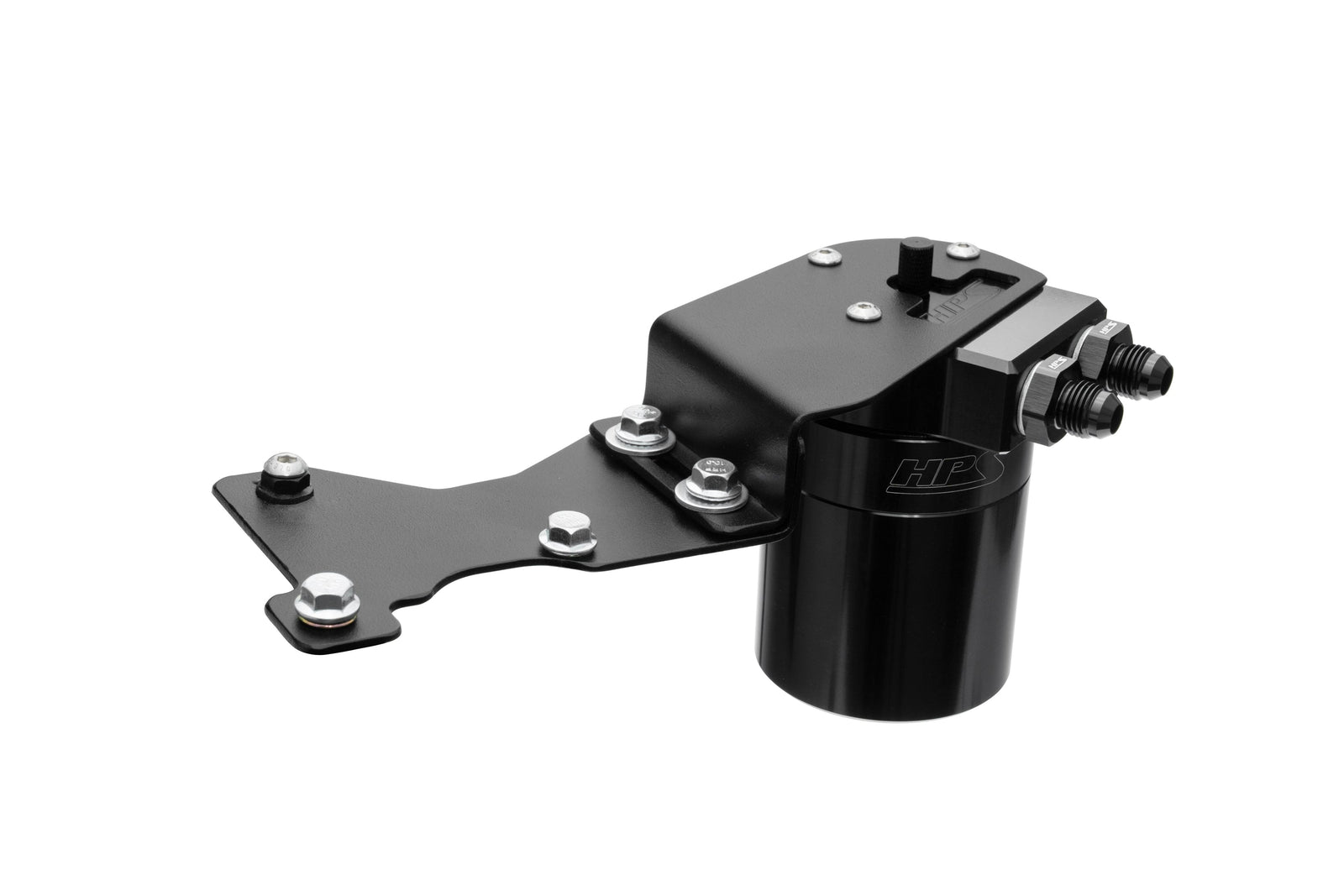 HPS-860-025WB HPS Black Oil Catch Can+Mount Bracket For 06-15 Lexus IS250 IS350 2.5L 3.5L V6