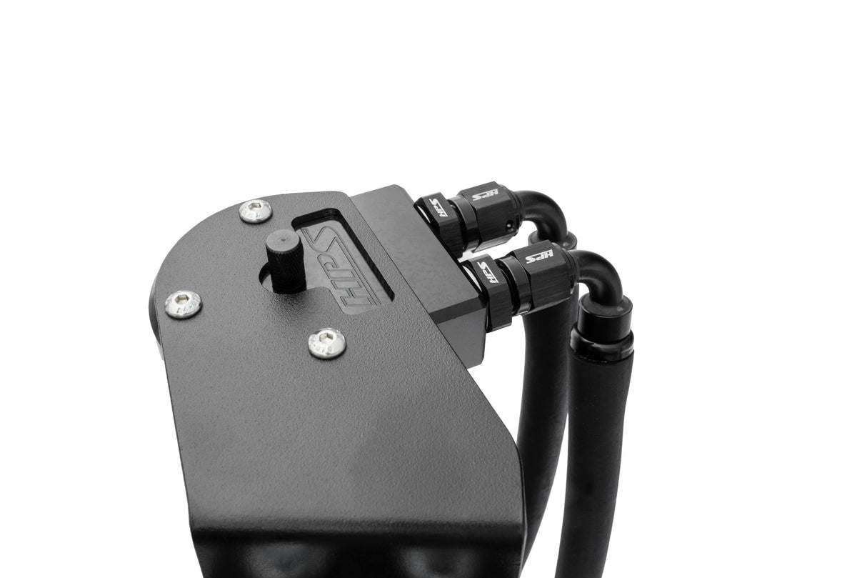 HPS-860-025WB HPS Black Oil Catch Can+Mount Bracket For 06-15 Lexus IS250 IS350 2.5L 3.5L V6