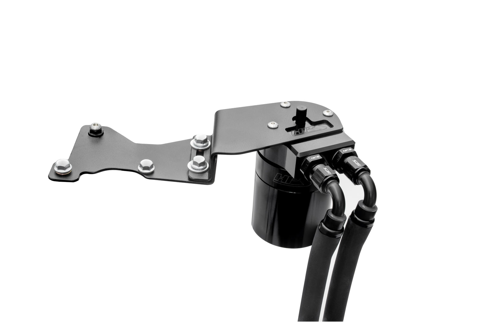 HPS-860-025WB HPS Black Oil Catch Can+Mount Bracket For 06-15 Lexus IS250 IS350 2.5L 3.5L V6