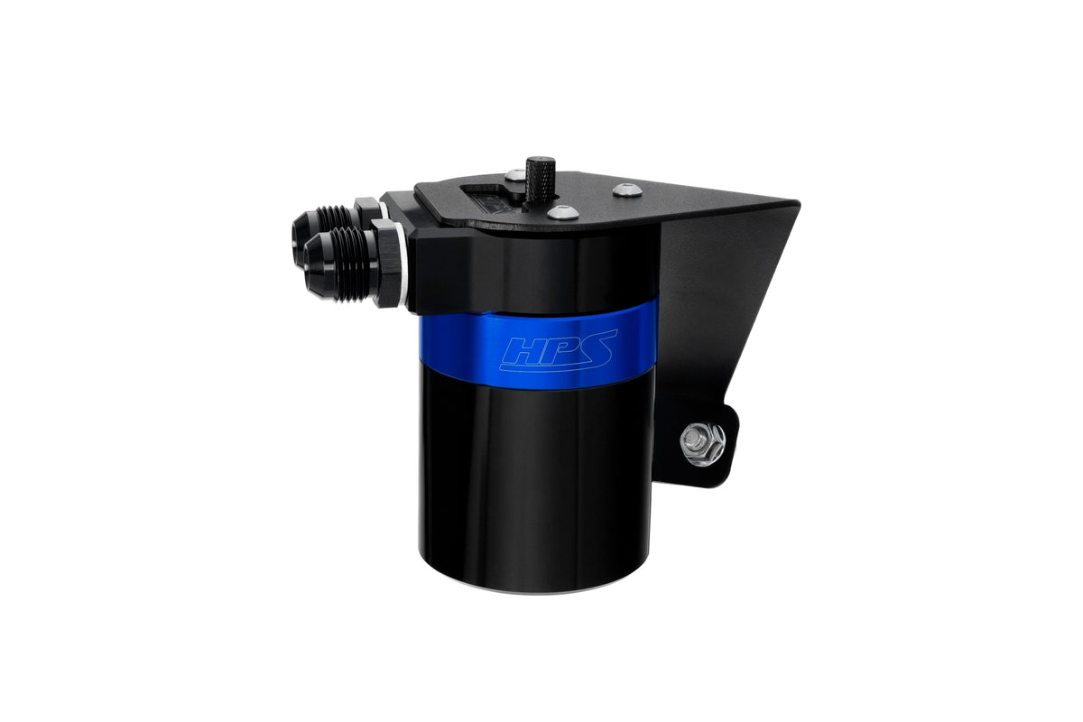HPS-860-026BL HPS Black/Blue Catch Can+Mount Bracket For GEN2 22+ Subaru BRZ/Toyota GR86 FA24D