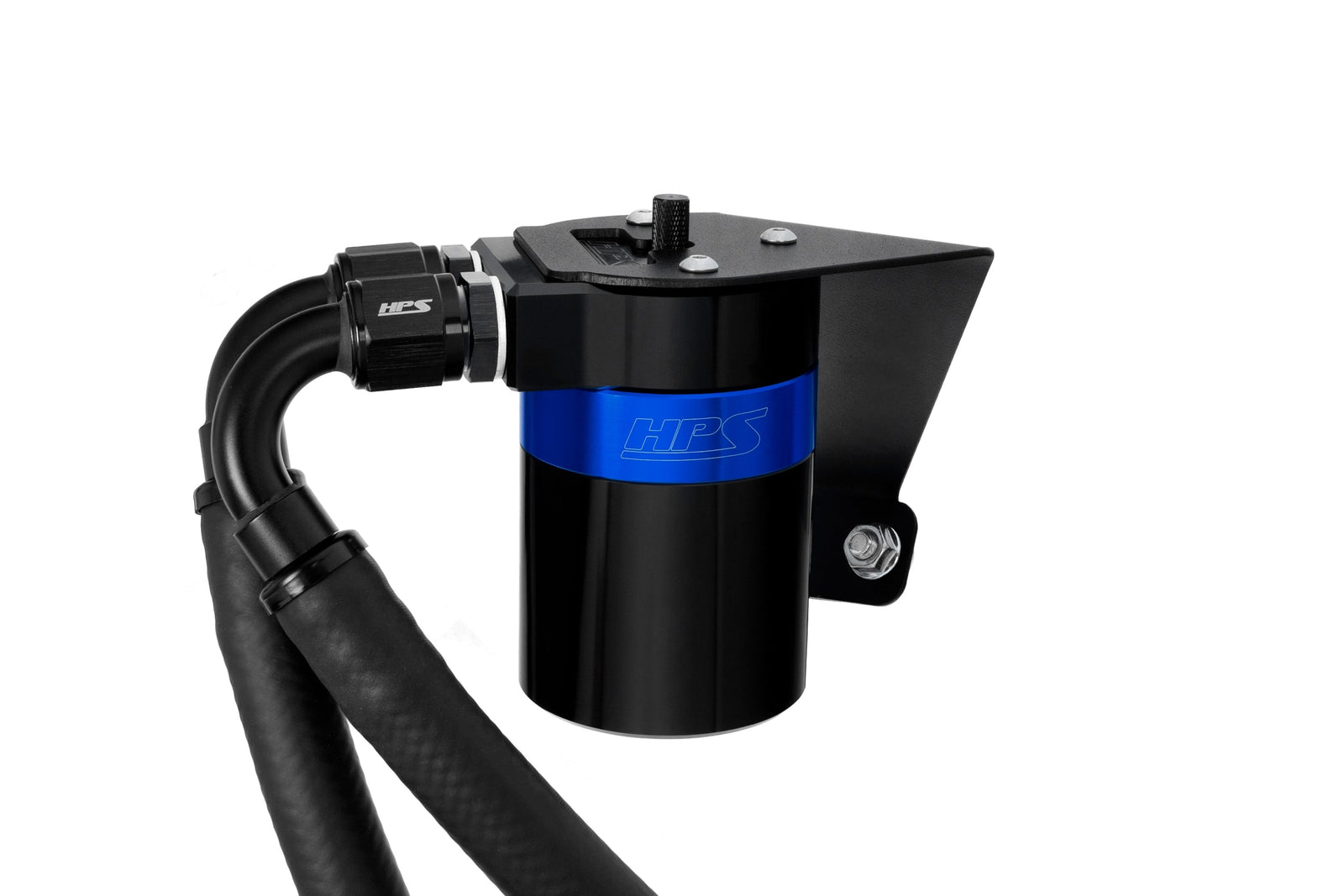 HPS-860-026BL HPS Black/Blue Catch Can+Mount Bracket For GEN2 22+ Subaru BRZ/Toyota GR86 FA24D