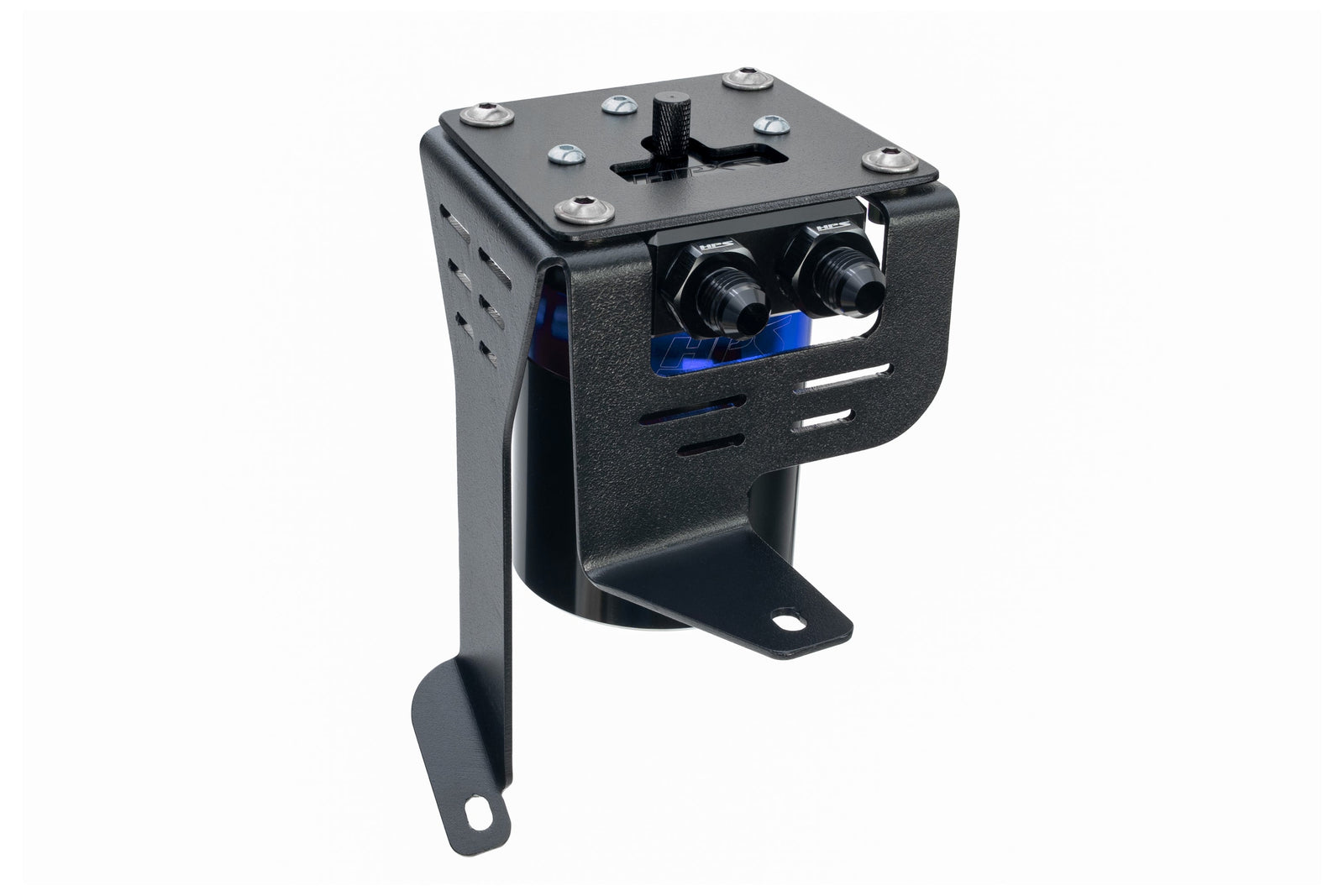 HPS-860-027BL HPS Black/Blue 147ML Oil Catch Can w/Mount Bracket For 12-15 Civic Si 2.4L K24Z7