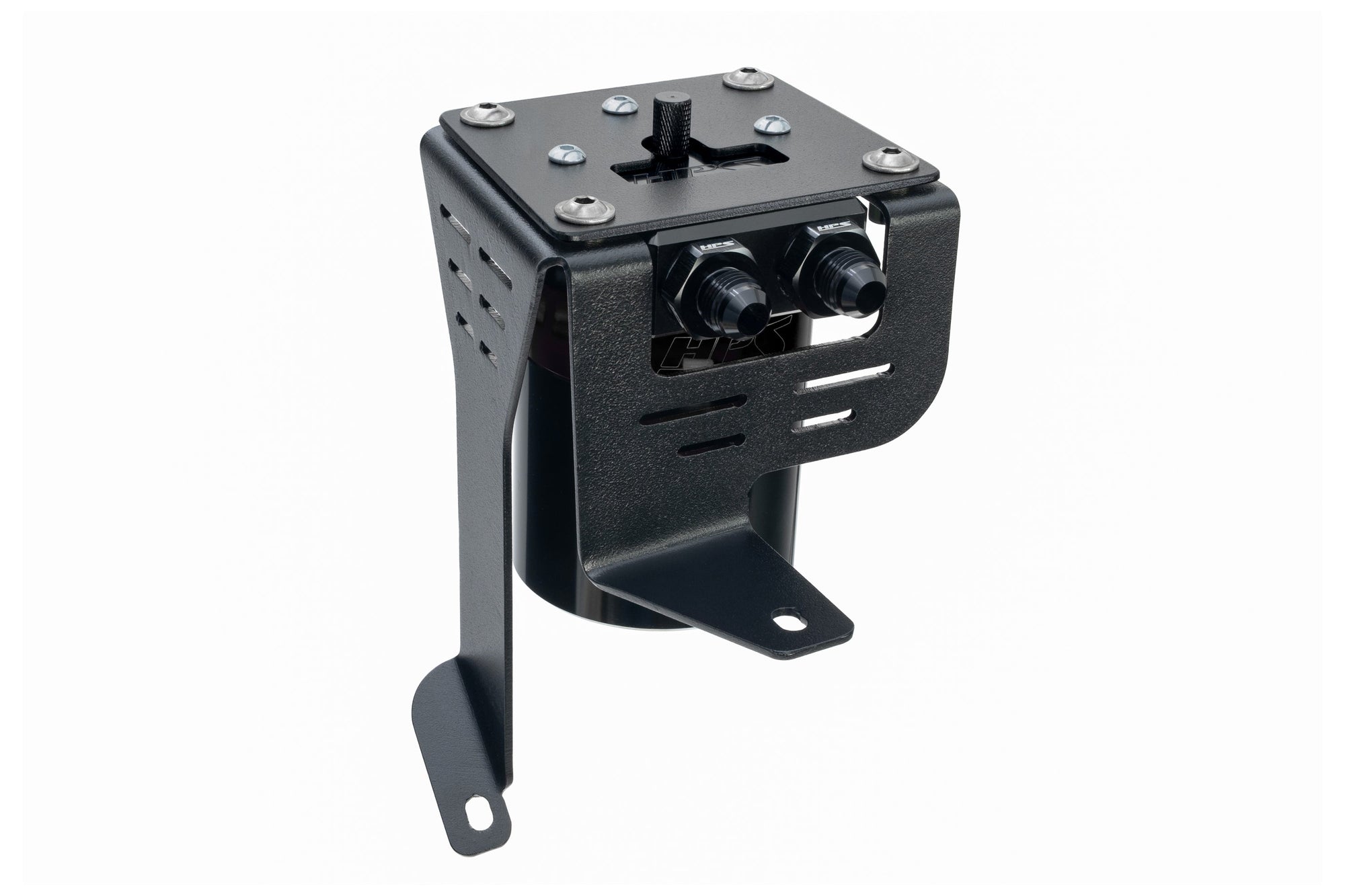 HPS-860-027WB HPS Black 147ML Oil Catch Can w/Mount Bracket For 12-15 Civic Si 2.4L K24Z7