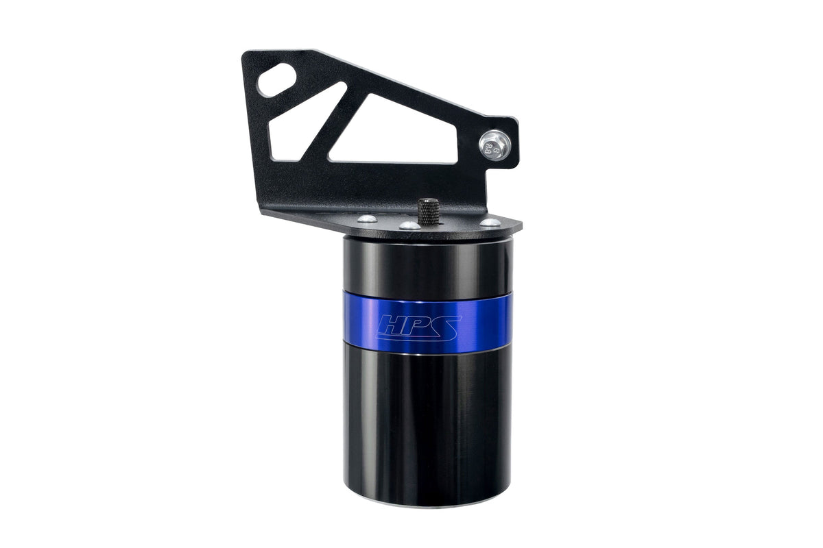 HPS-860-028BL HPS Blue 147ML Oil Catch Can Mount Bracket For 15-20 Ford F-150 2.7L 3.5L V6
