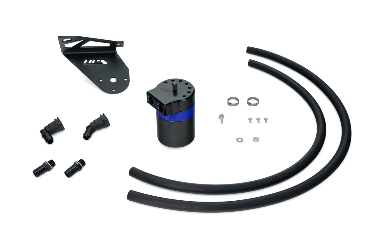 HPS-860-028BL HPS Blue 147ML Oil Catch Can Mount Bracket For 15-20 Ford F-150 2.7L 3.5L V6