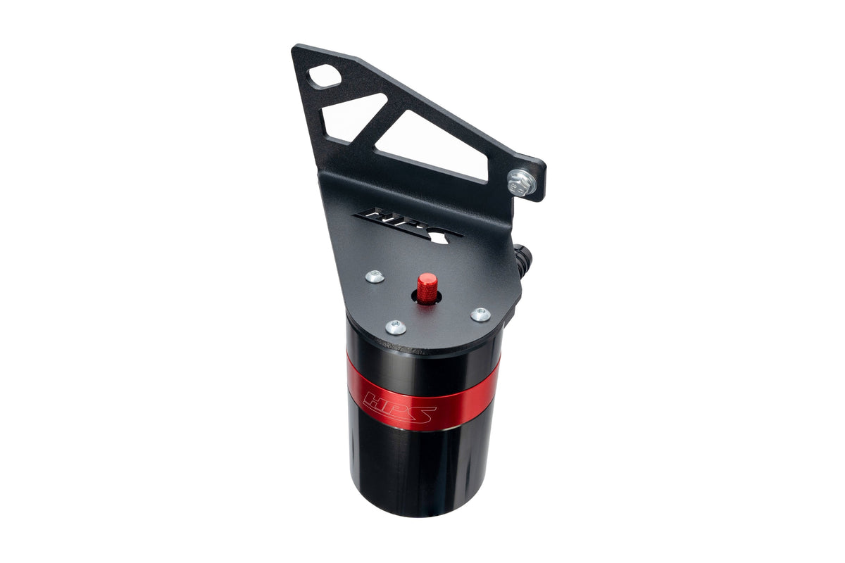HPS-860-028 HPS Red 147ML Oil Catch Can Mount Bracket For 15-20 Ford F-150 2.7L 3.5L V6 P552