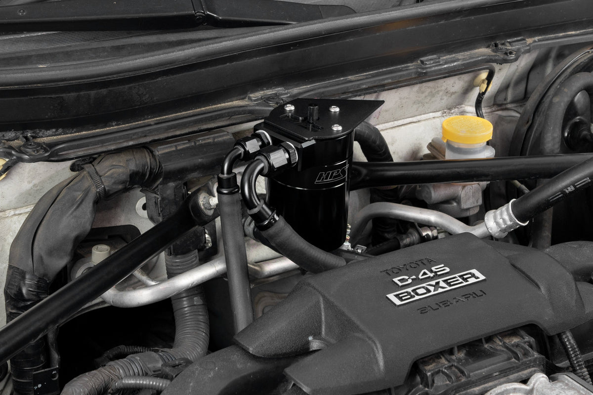HPS-860-030WB HPS Black Catch Can+Mount Bracket For GEN1 13-20 FR-S/BRZ ZC6/Toyota 86 ZN6