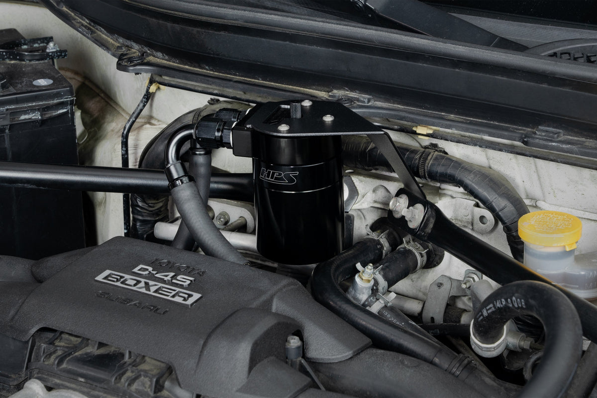 HPS-860-030WB HPS Black Catch Can+Mount Bracket For GEN1 13-20 FR-S/BRZ ZC6/Toyota 86 ZN6