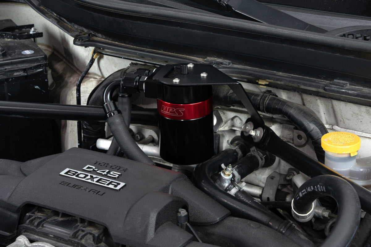HPS-860-030 HPS Black/Red Catch Can+Mount Bracket For GEN1 13-20 FR-S/BRZ ZC6/Toyota 86 ZN6