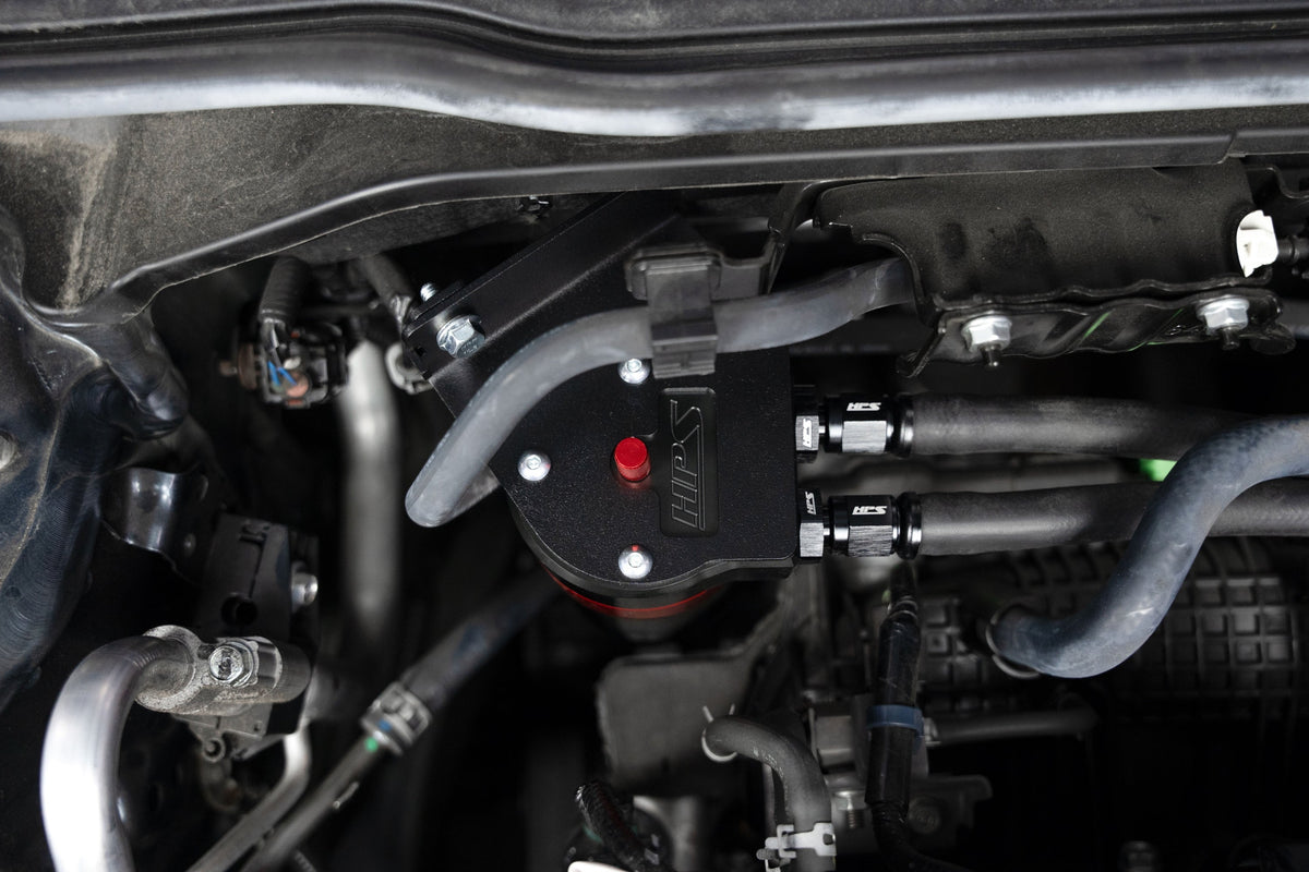 HPS-860-031 HPS Red 147ML Oil Catch Can Mount Bracket For 23+ Integra / 22+ Civic 1.5L Turbo