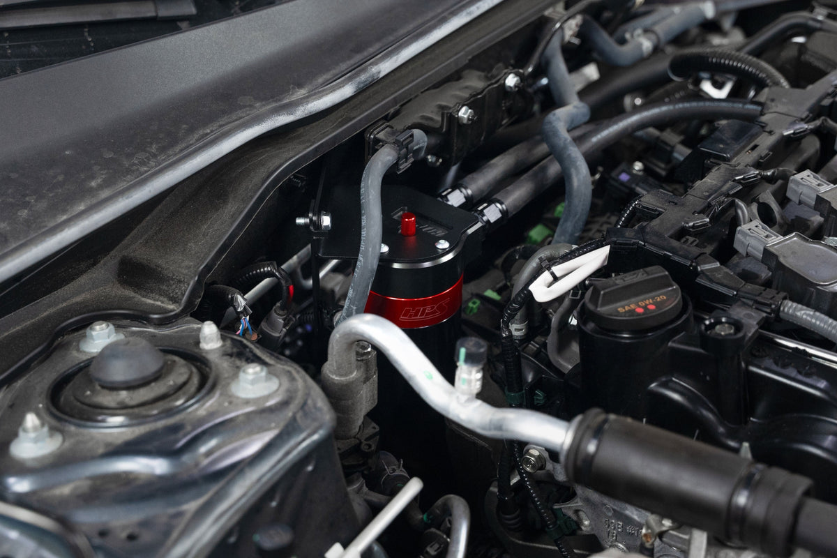 HPS-860-031 HPS Red 147ML Oil Catch Can Mount Bracket For 23+ Integra / 22+ Civic 1.5L Turbo