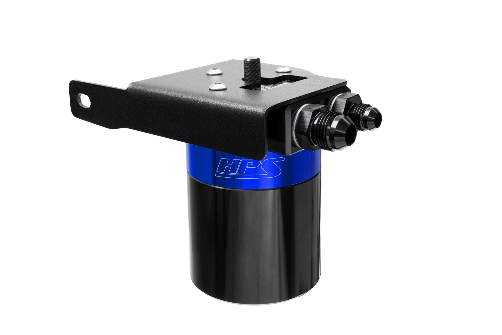 HPS-860-033BL HPS Blue Oil Catch Can Mount Bracket For 08-22 Sequoia 07-21 Tundra 4.6L 5.7L