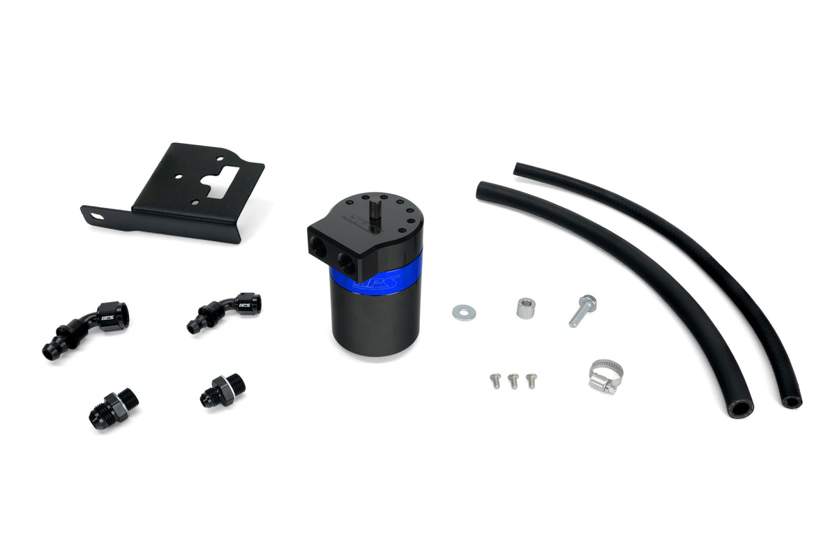 HPS-860-033BL HPS Blue Oil Catch Can Mount Bracket For 08-22 Sequoia 07-21 Tundra 4.6L 5.7L