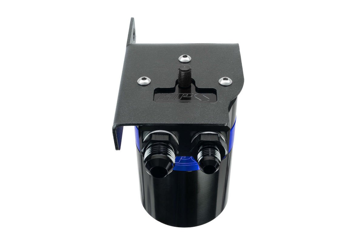HPS-860-033BL HPS Blue Oil Catch Can Mount Bracket For 08-22 Sequoia 07-21 Tundra 4.6L 5.7L