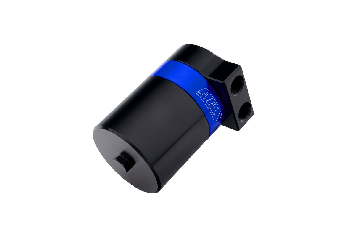 HPS-860-033BL HPS Blue Oil Catch Can Mount Bracket For 08-22 Sequoia 07-21 Tundra 4.6L 5.7L