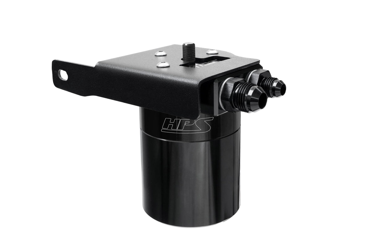 HPS-860-033WB HPS Black Oil Catch Can Mount Bracket For 08-22 Sequoia 07-21 Tundra 4.6L 5.7L