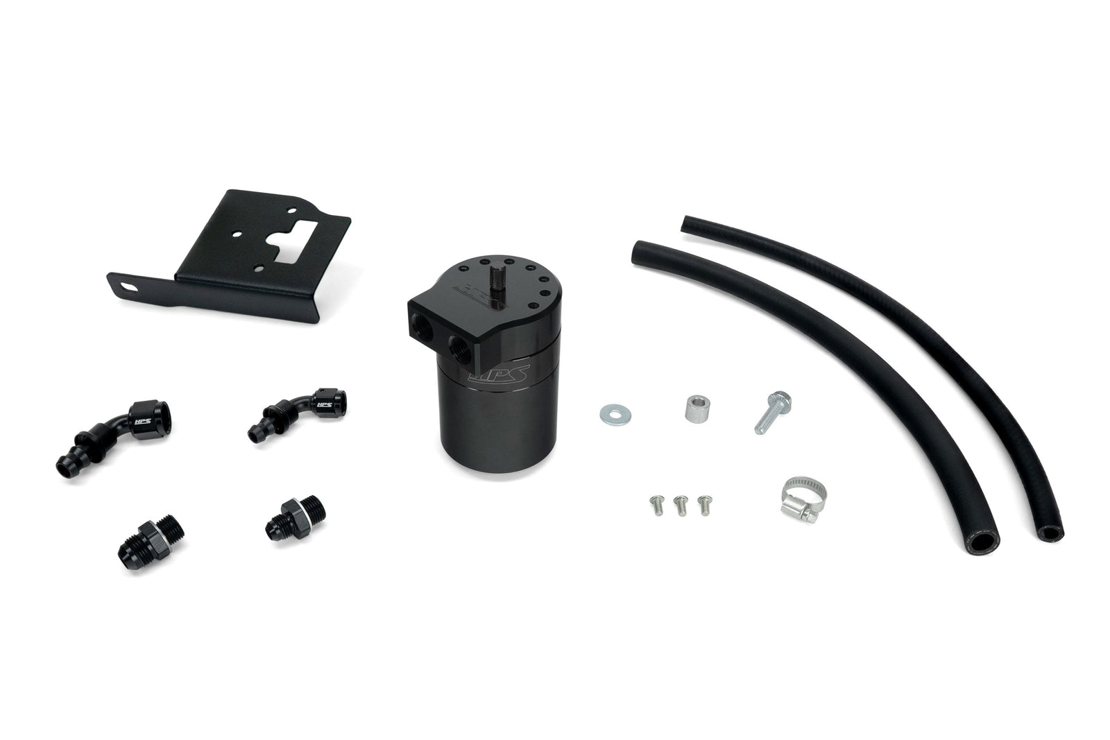 HPS-860-033WB HPS Black Oil Catch Can Mount Bracket For 08-22 Sequoia 07-21 Tundra 4.6L 5.7L