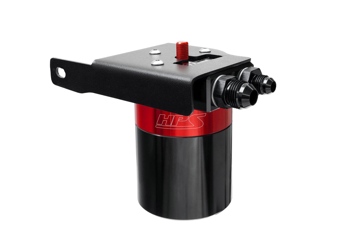 HPS-860-033 HPS Red Oil Catch Can Mount Bracket For 08-22 Sequoia 07-21 Tundra 4.6L 5.7L