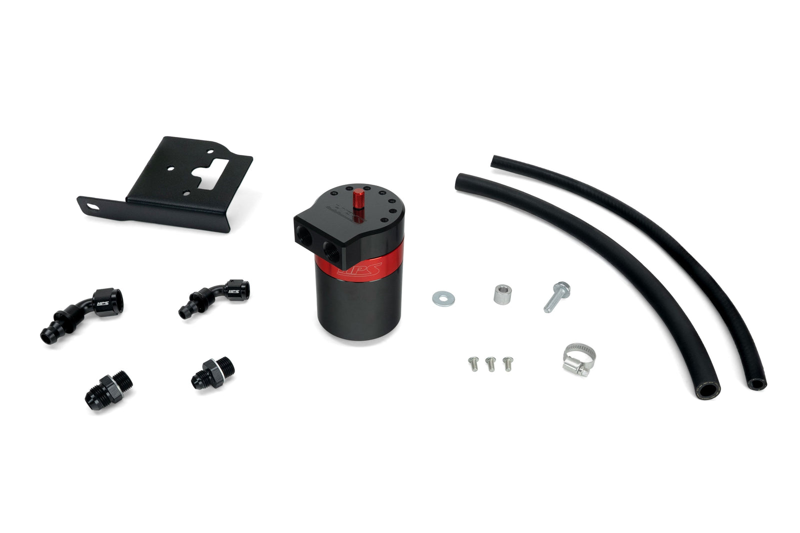 HPS-860-033 HPS Red Oil Catch Can Mount Bracket For 08-22 Sequoia 07-21 Tundra 4.6L 5.7L