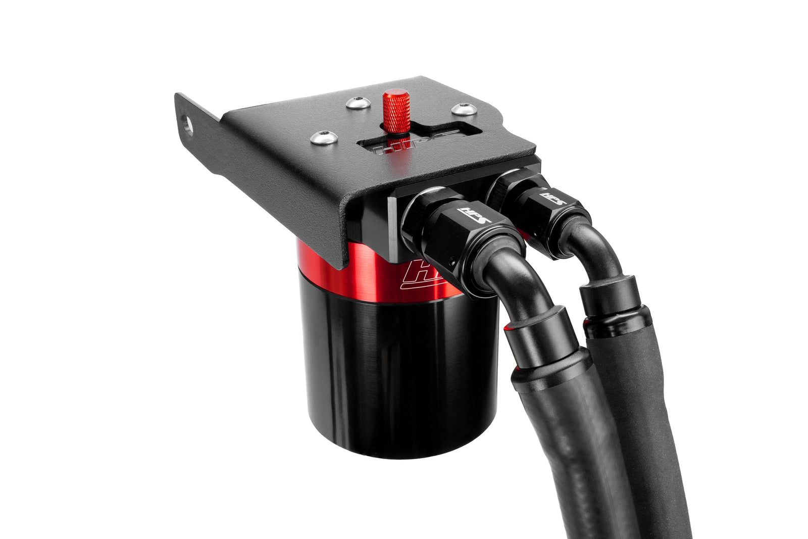 HPS-860-033 HPS Red Oil Catch Can Mount Bracket For 08-22 Sequoia 07-21 Tundra 4.6L 5.7L