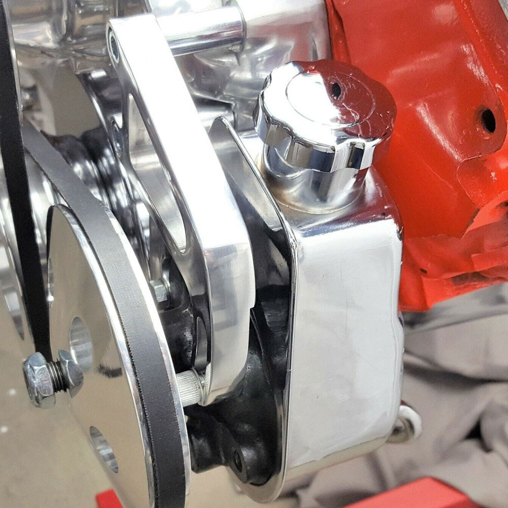 Aluminum Power Steering Bracket For SBC Small Block Long Water Pump BFC-ALTBRK-02