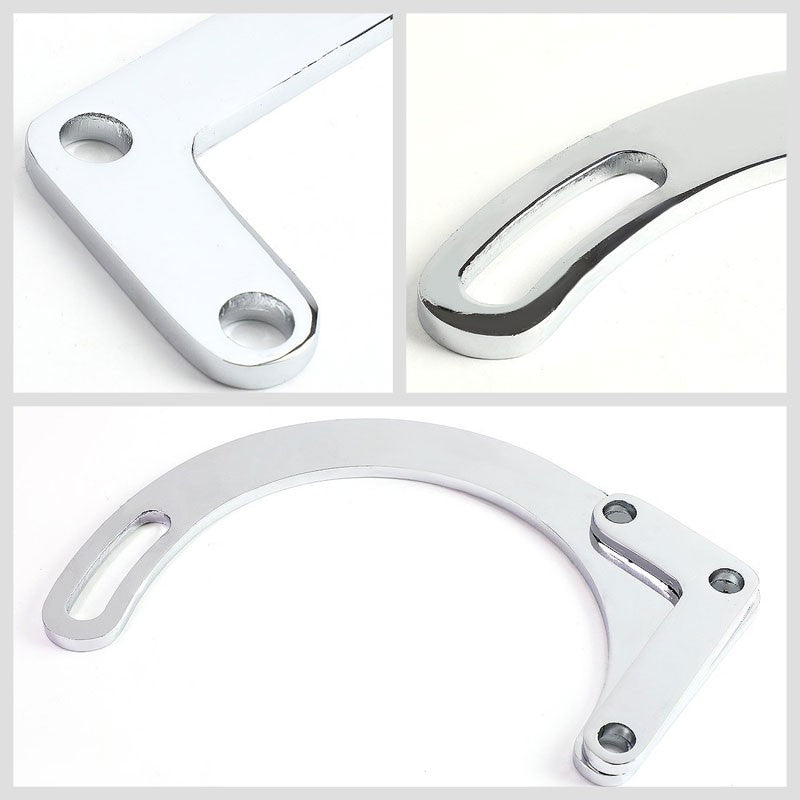Aluminum Low Mount Alternator Bracket For 55-68 Small Block SBC V8 Short Water Pump BFC-ALTBRK-7758