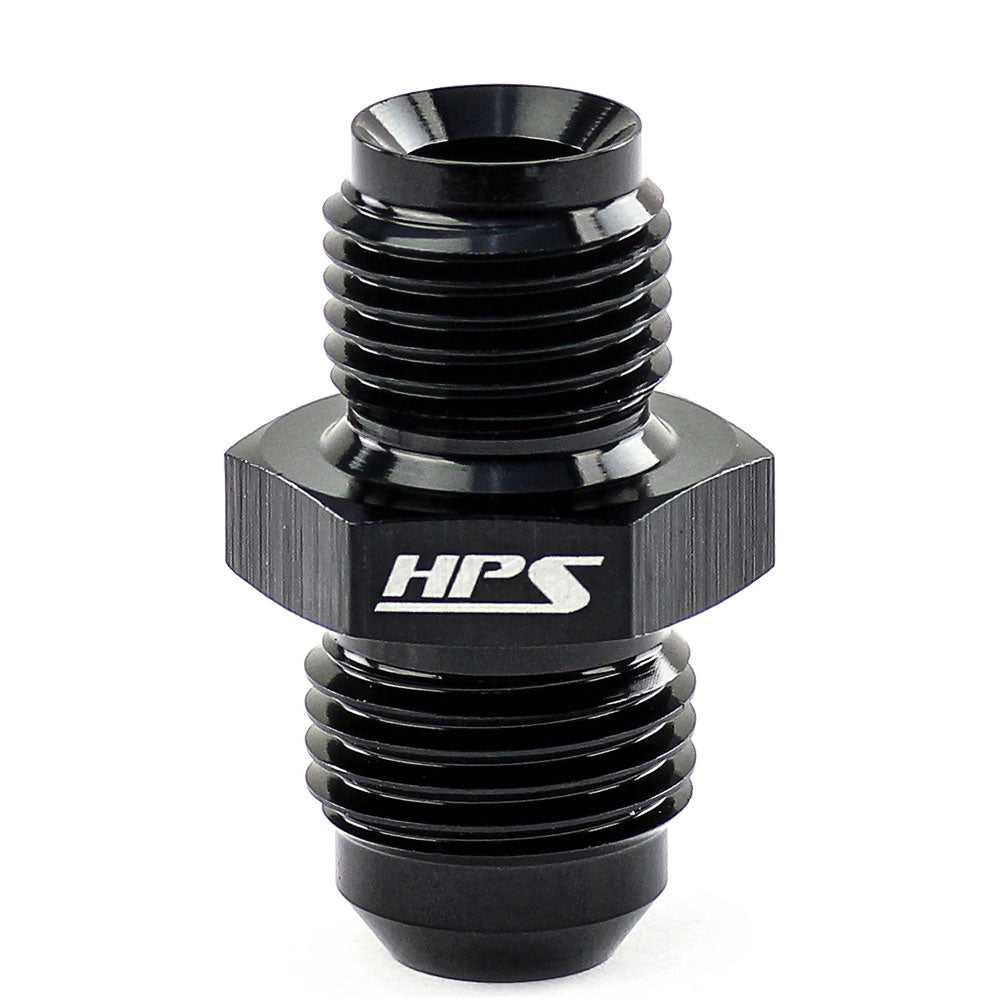 HPS-AN816-4-M1615 HPS AN Male to Metric Adapter Fitting [Straight] [-4 to M16 x 1.5] (Black)