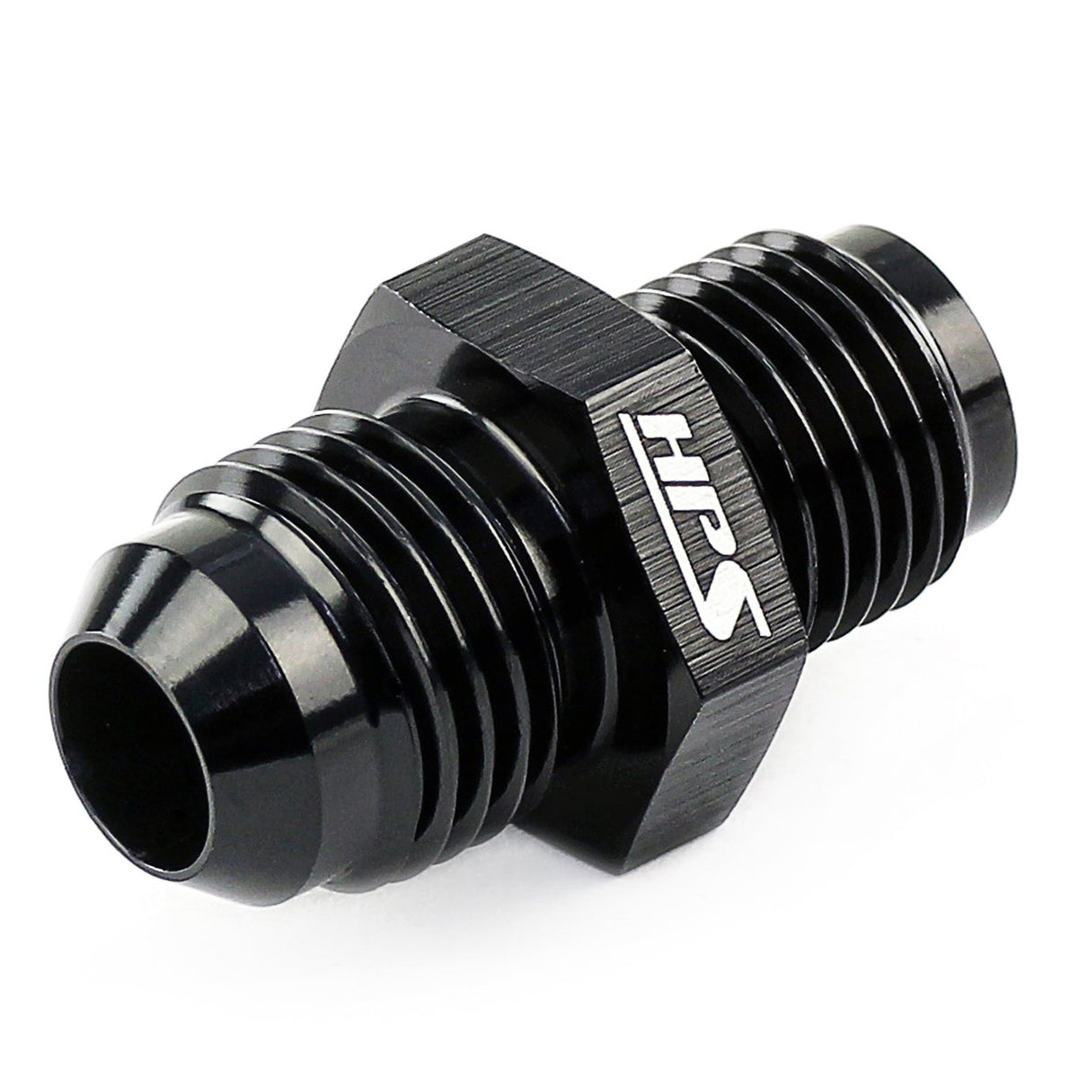 HPS-AN816-4-M1615 HPS AN Male to Metric Adapter Fitting [Straight] [-4 to M16 x 1.5] (Black)