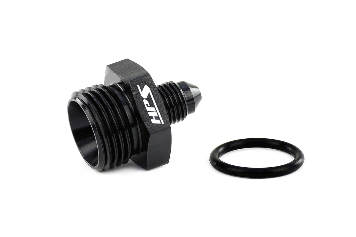HPS-AN920-04-10 HPS AN Male To O-Ring Boss (ORB) Port Thread Male Adapter [AN -4 to -10 ORB]