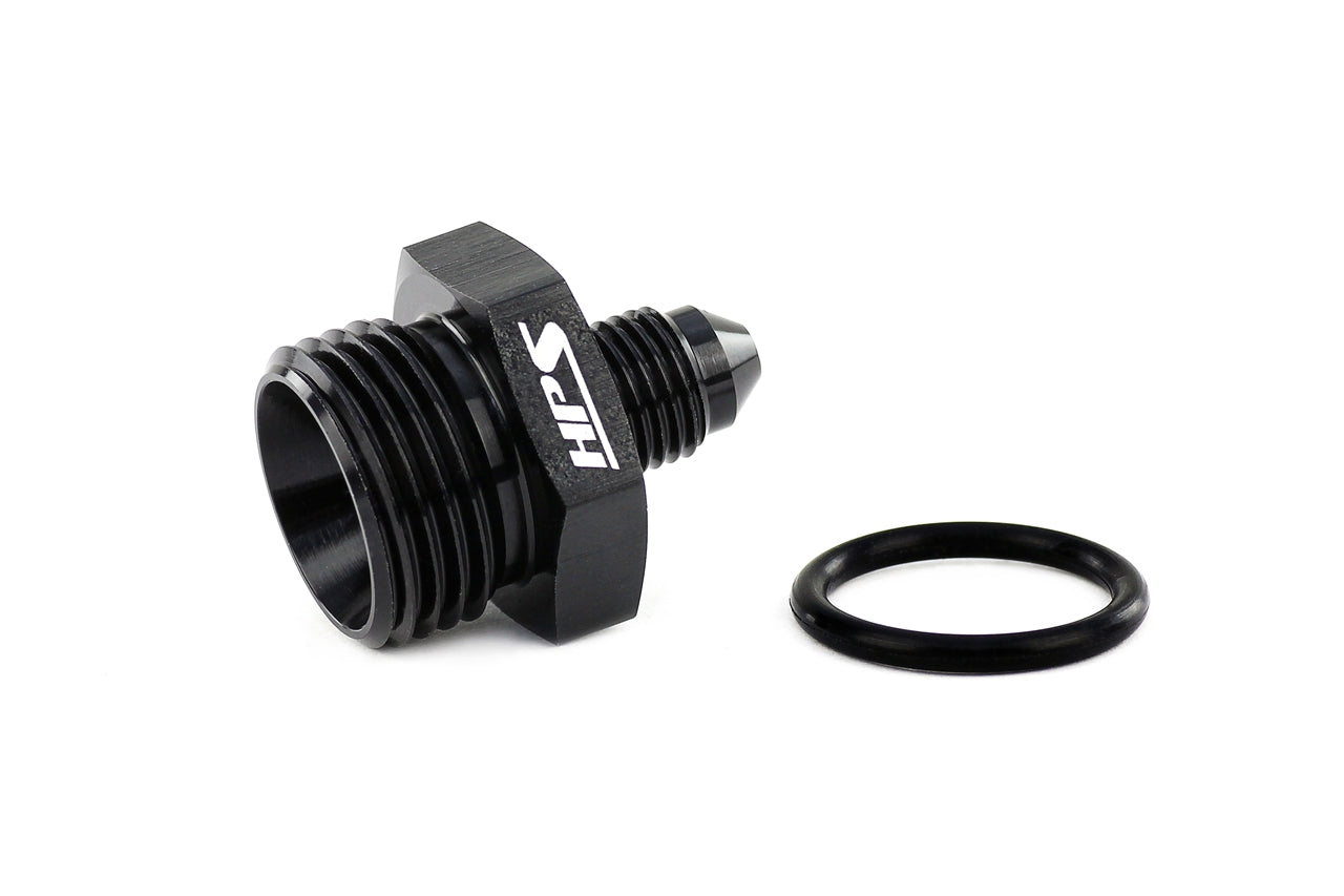 HPS-AN920-04-10 HPS AN Male To O-Ring Boss (ORB) Port Thread Male Adapter [AN -4 to -10 ORB]