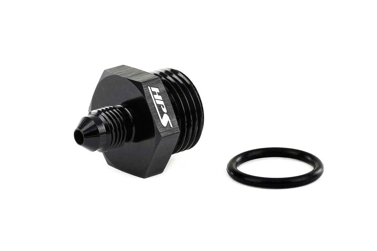 HPS-AN920-04-10 HPS AN Male To O-Ring Boss (ORB) Port Thread Male Adapter [AN -4 to -10 ORB]