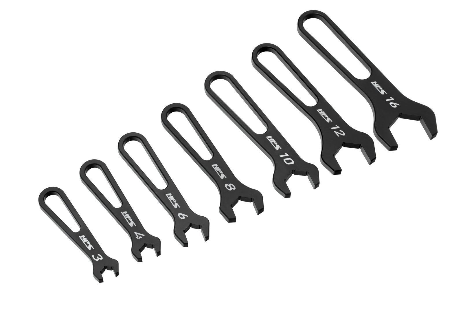 ANW316 HPS (Set of 7) Black Aluminum AN Hose Fitting Wrench Spanner [-3AN to -16AN]