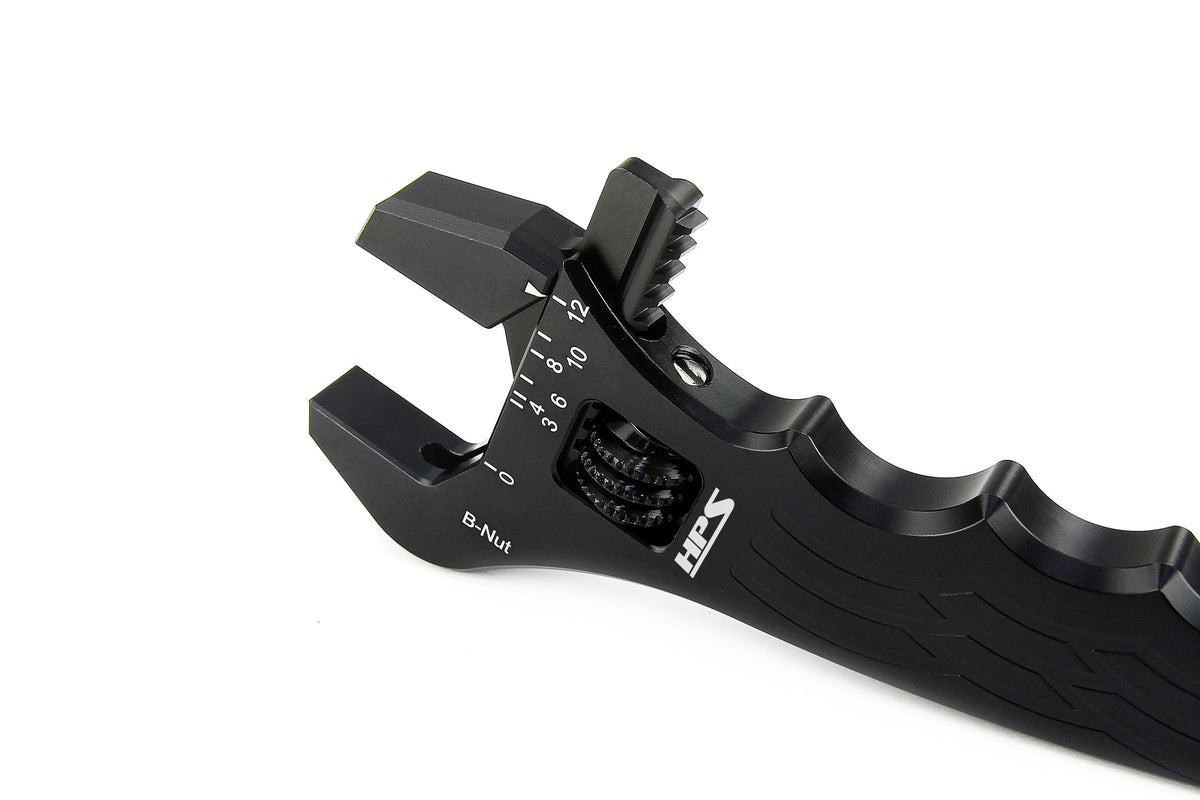 ANW500 HPS Black Aluminum Adjustable AN Hose Fitting Wrench Spanner  (Up to -12AN)