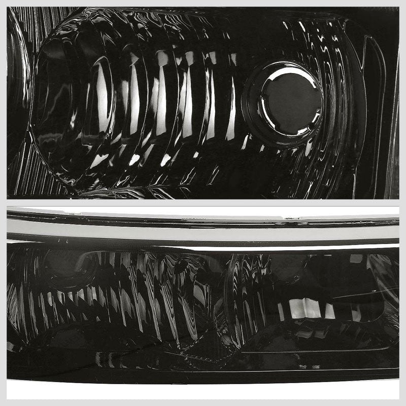 Turn Signal Bumper Light Chrome/Smoke Lens/Amber For 03-07 Silverado/Avalanche