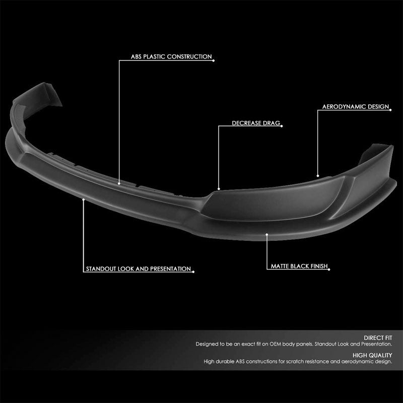 GT Style Front Bumper Lip Chin Wing Splitter Body Kit For 13-14 Ford Mustang GT