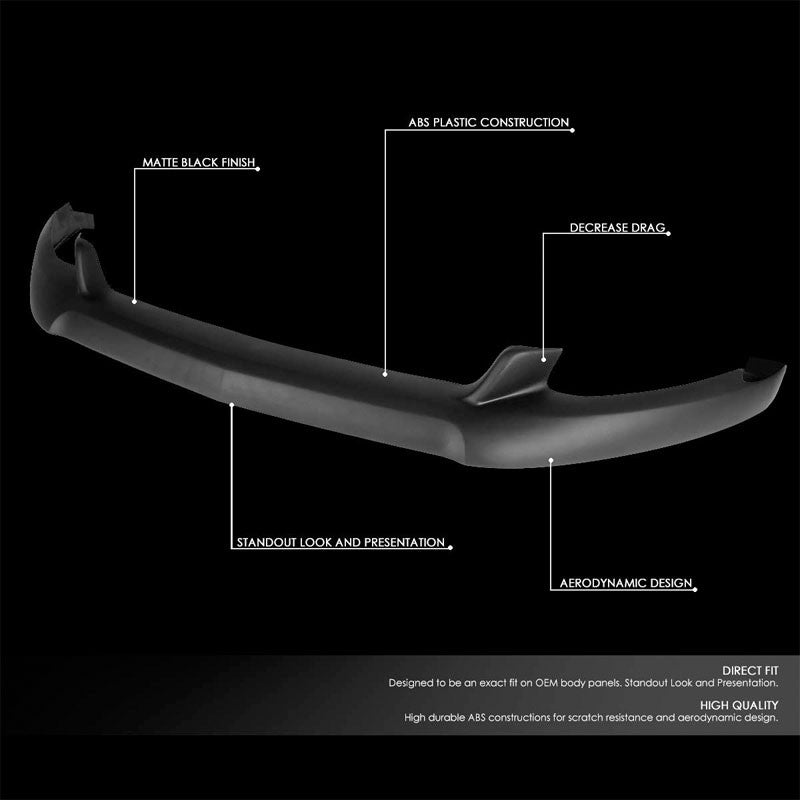 Outlaw Style Front Bumper Lip Chin Wing Splitter Body Kit For 15-17 Ford Mustang