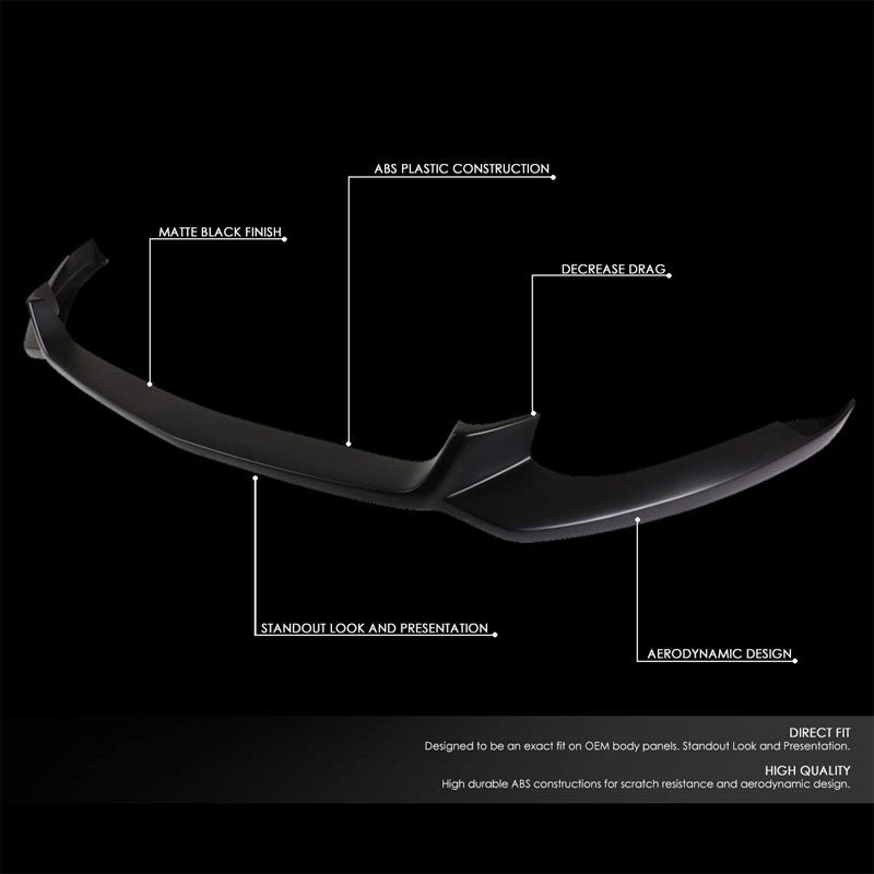 Bolt-On Front Bumper Lip Chin Wing Race Body Kit For 15-17 Ford Mustang