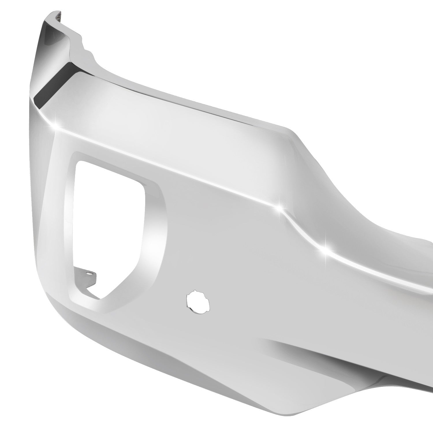 Chrome Front Bumper Face Bar [With Sensor/Fog Hole] For 16-19 Silverado 1500/LD