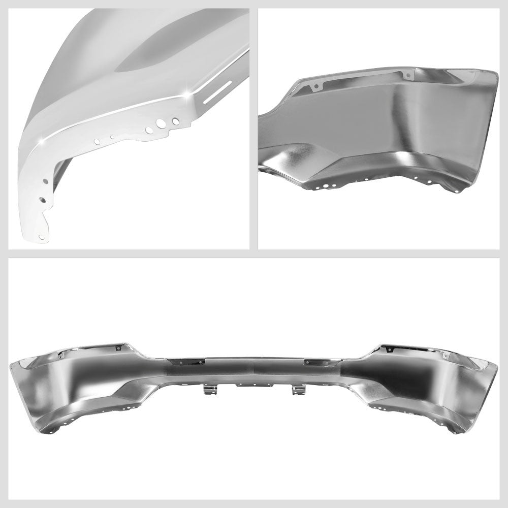 Chrome Front Bumper Face Bar [W/O Sensor/Fog Hole] For 16-19 Silverado 1500/LD