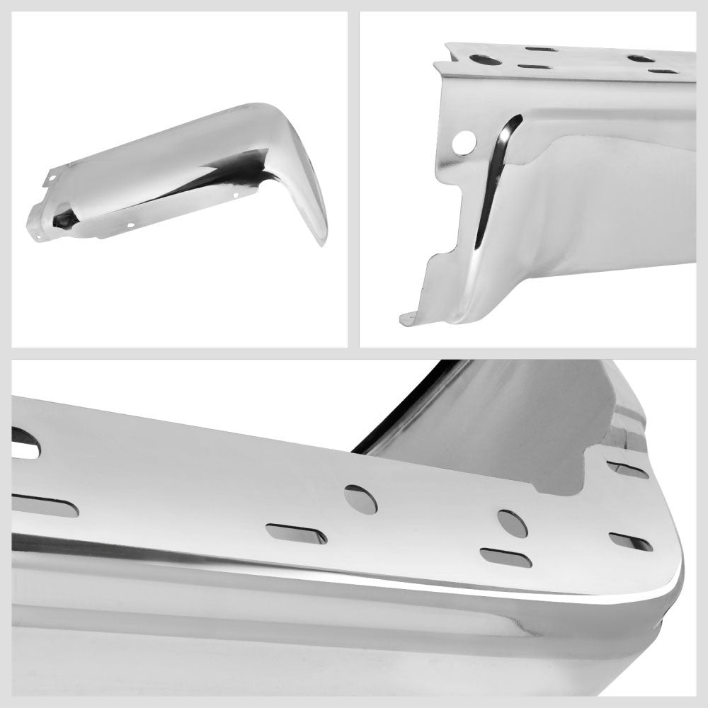 Chrome Rear Bumper End Cap [W/O Sensor Hole] For 09-14 Ford F-150 Fleetside P415