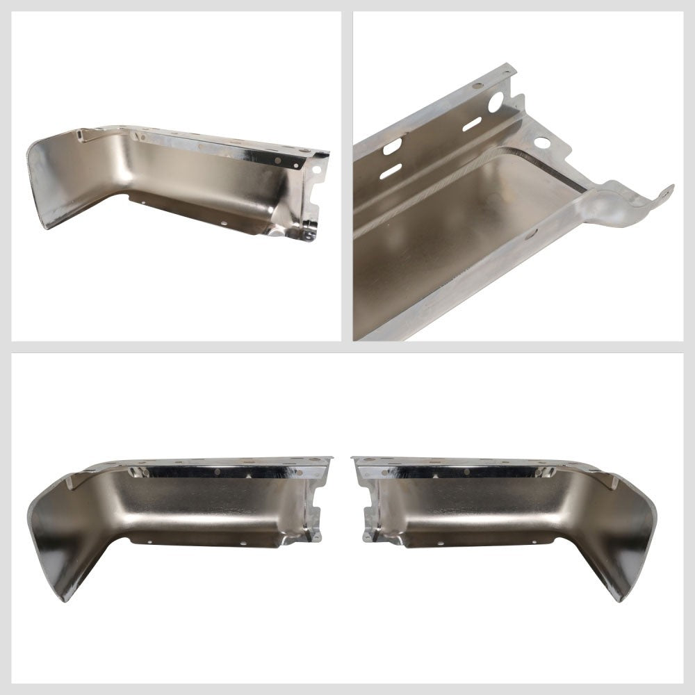 Chrome Rear Bumper End Cap [W/O Sensor Hole] For 09-14 Ford F-150 Fleetside P415