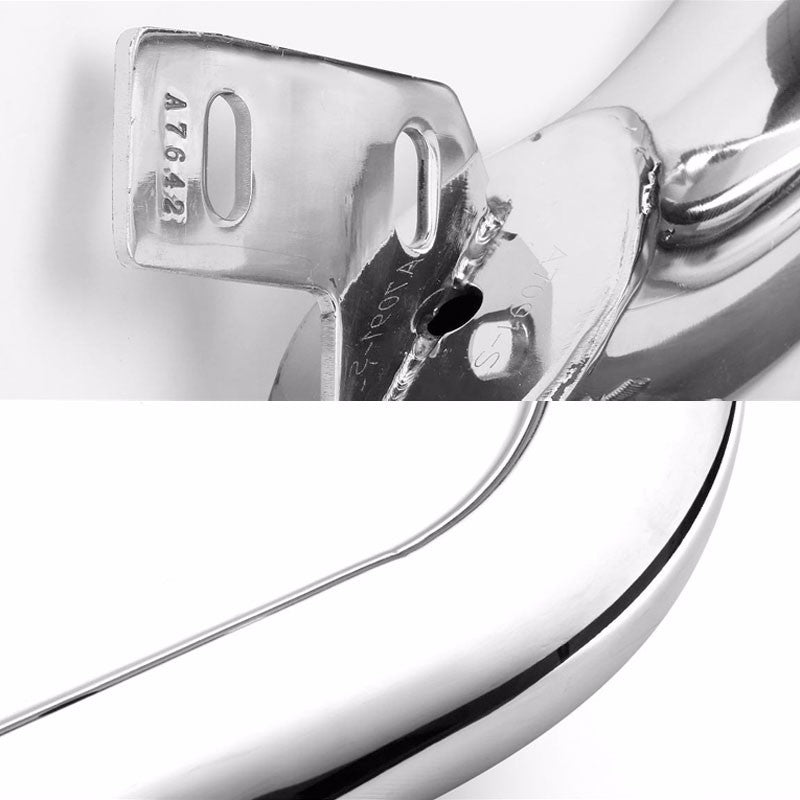Chrome Bull Bar Push Bumper Grille Guard Skid Plate Kit For 97-04 Ford F150/F250