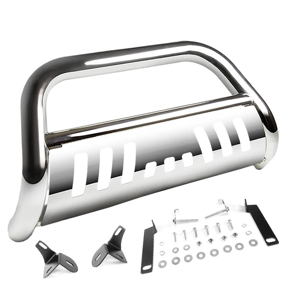 Chrome Bull Bar Push Bumper Grille Guard Skid Plate For Toyota 14-16 Highlander