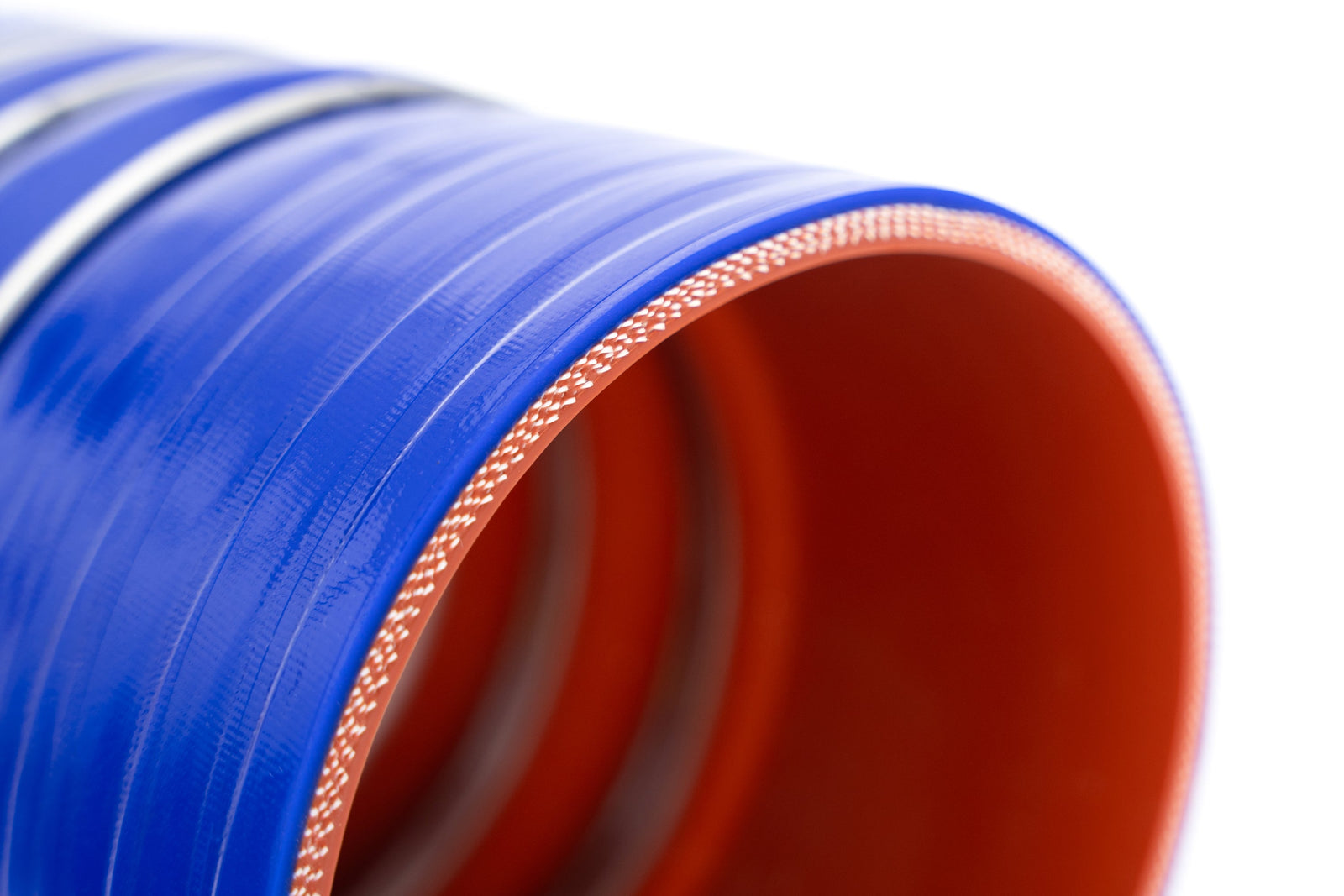 CAC-400-L65-COLD HPS 4" (102mm) ID, 6.5" L Blue 4-Ply Silicone Charge Air Cooler CAC Hose