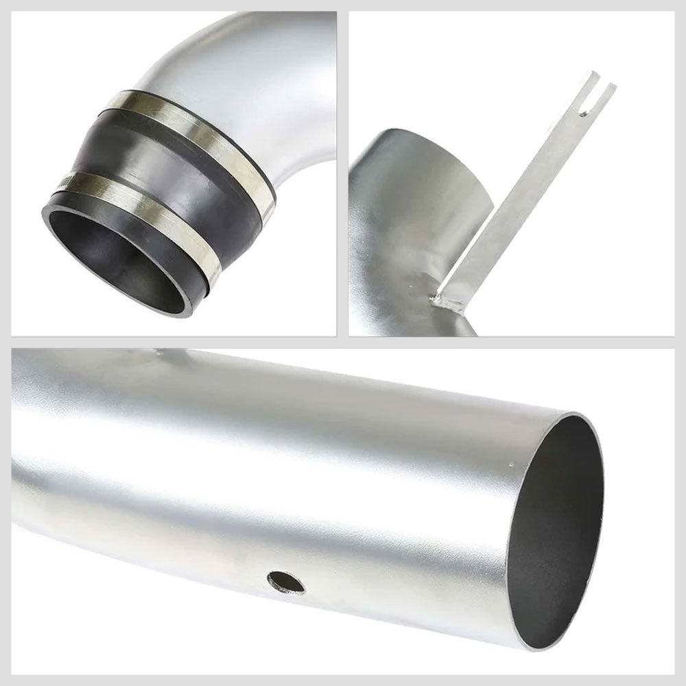 Cold Air Intake Kit Silver w/Heat Shield For 96-00 Chevy GMC C/K-Series 5.0L/5.7L