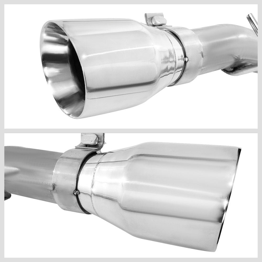 4" Muffler Rolled Tip Axleback Exhaust Kit For 06-10 Charger/05-08 Magnum 5.7 V8