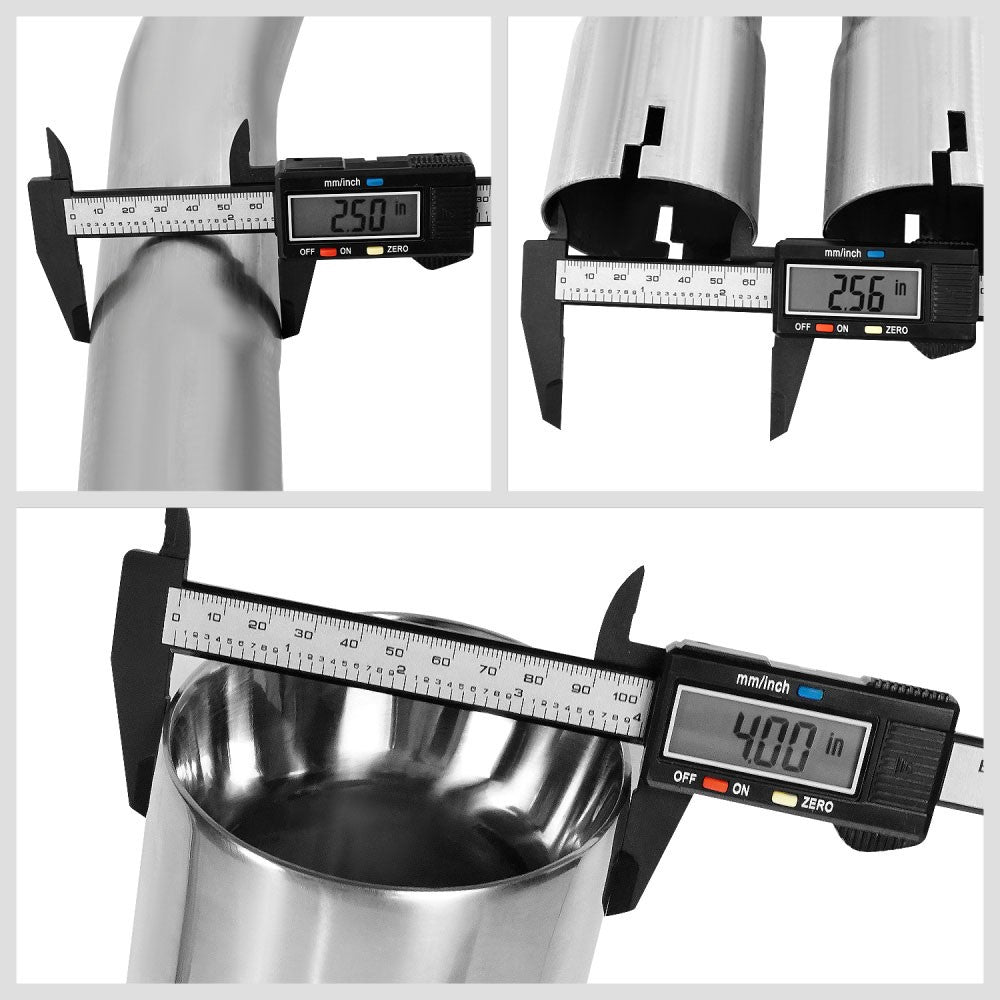 4" Muffler Rolled Tip Axleback Exhaust Kit For 06-10 Charger/05-08 Magnum 5.7 V8