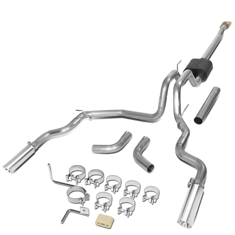 3.5" Mufflers Rolled Tip Axleback Exhaust Kit For 15-20 F-150 2.7/3.5/5.0L P552