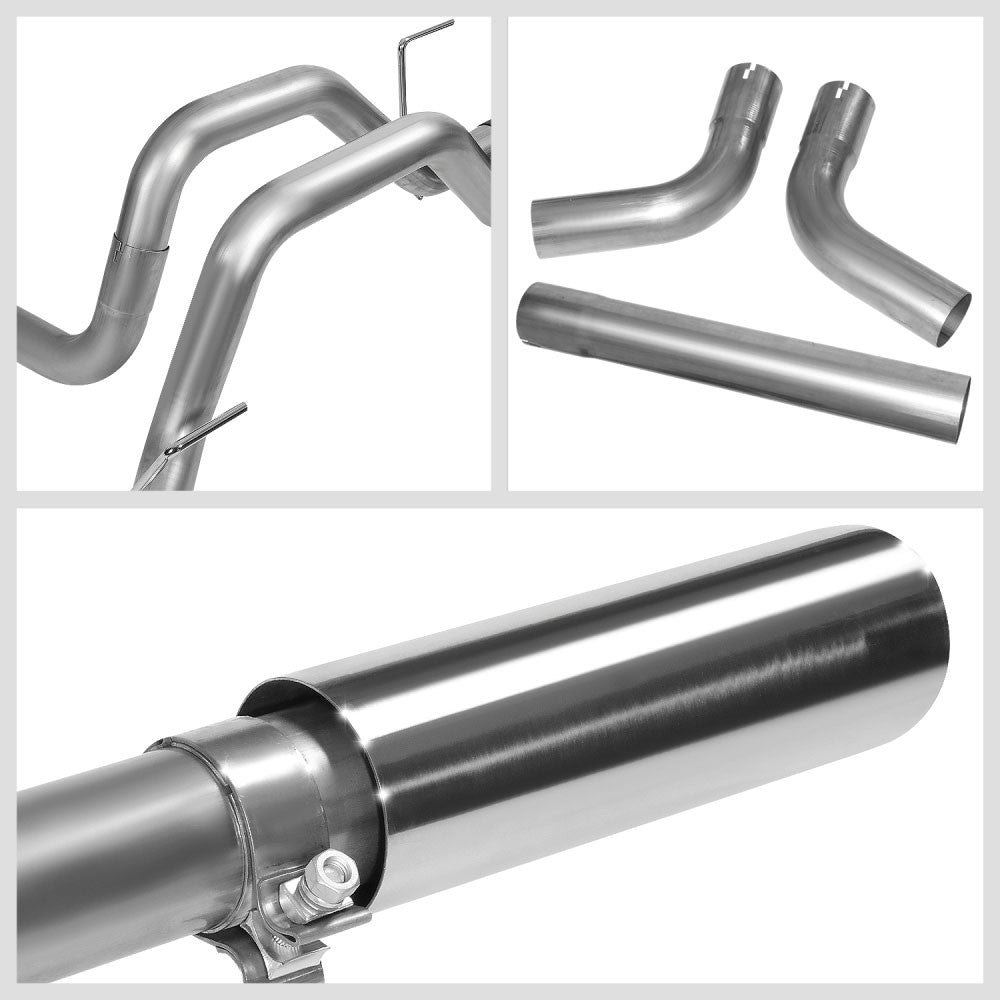 3.5" Mufflers Rolled Tip Axleback Exhaust Kit For 15-20 F-150 2.7/3.5/5.0L P552