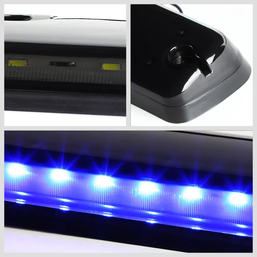 Smoked House&Len/Blue LED Roof Top Light Cab Lamp For 07-13 Silverado/Sierra